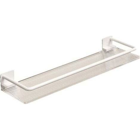 [JAMAIS UTILISÉ] Organisateur de salle de bain, étagère murale adhésive, étagères flottantes, rangement d'angle de douche, porte-serviettes décoratif (1/4)