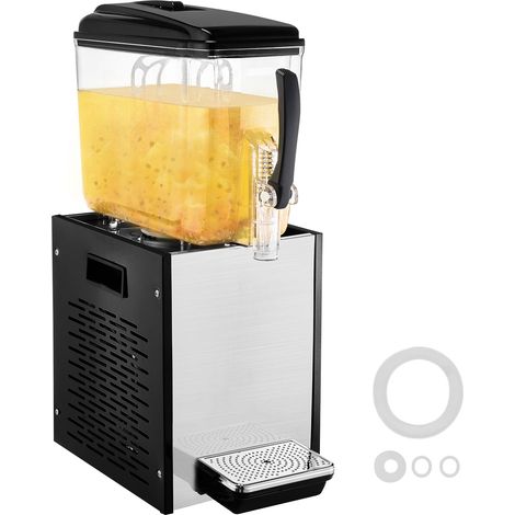 Mophorn – Distributeur de boissons commercial 12 L – Acier inoxydable 304 – Température 45°F à 54°F – Contrôle indépendant du refroidissement et mélange