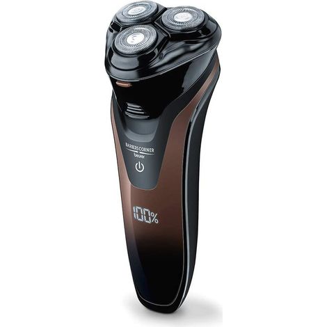 Beurer HR 8000 Rasoio a Testine Rotanti Elettrico senza Fili, con Accessorio per Barba e Basette e Rifinitore a Scomparsa Integrato (1/4)