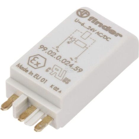 M贸dulo LED 24 VCA/CC FINDER 9902002459 (1/2)
