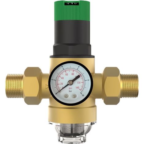 Réducteur de pression d'eau de connecteur de 2,5 cm, soupape de sécurité de décharge de pression de canalisation d'alimentation (1/5)