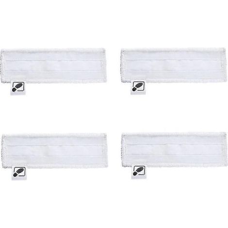 AURA Lot de 4 lingettes de nettoyage pour balai vapeur Easyfix SC2, SC3, SC4 et SC5. (1/5)