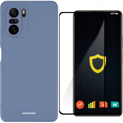 Custodia in silicone opaco per Poco F3 / Mi 11I + Vetro (1/5)