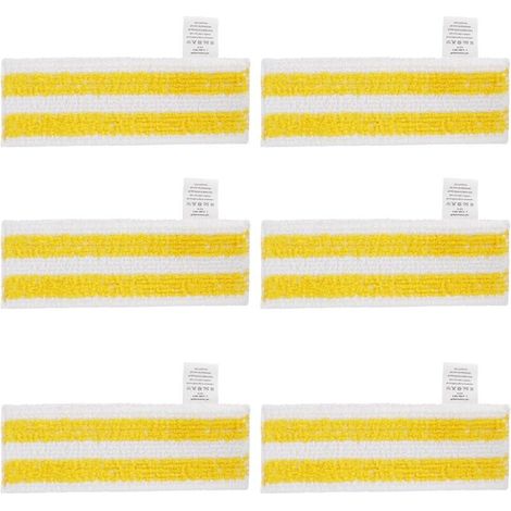 Pack of 6 Microfiber Replacement Cloths Compatible with Karcher Easyfix SC 1, SC 2, SC 3, SC 4, SC 5 Steam Cleaners (1/5)