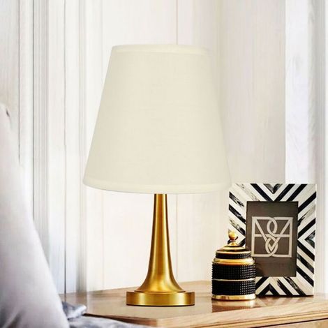 Eosnow Abat-jour de remplacement en tissu de couleur crème, 6 pièces, pour lustre mural E14, décoration de la maison (1/4)