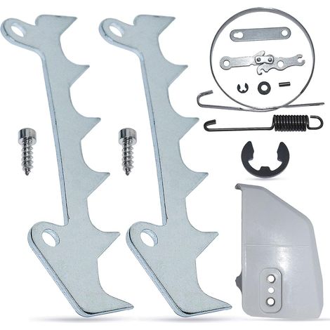 Le couvre-train convient aux tronçonneuses Stihl MS170 MS180 MS210 MS230 MS250, couvre-train, pare-chocs en forme de pointe, chien en feutre, kit de réparation de courroie de frein, clips en E pour pi (1/5)