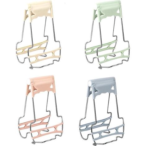 Pinzas para vitrocerámica de 4 piezas，pinzas anticabello para cocina，para retirar platos de la vitrocerámica，duraderas al instante (1/5)