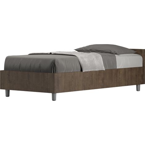 Letto Singolo 80x190 cm Senza Rete Nuamo Noce (1/5)