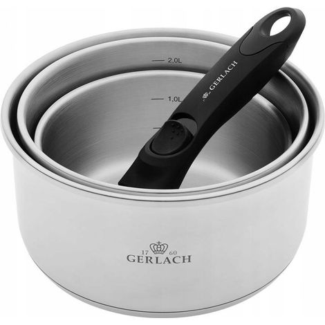 Gerlach Smart Steel Topfset (4-teilig) 1 Stück. (1/5)