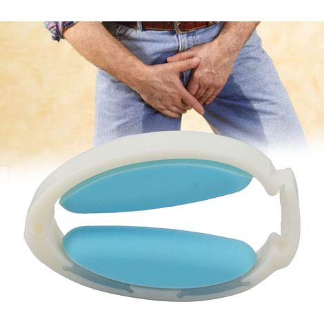Pince d'Incontinence Masculine [4 niveaux de pression ajustables] pour Urétéroclampage en silicone, dimensions 7,5 cm avec 2 pièces de rechange (1/5)