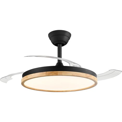 Ventilador LED aspas retráctiles Chief Negro 60W
