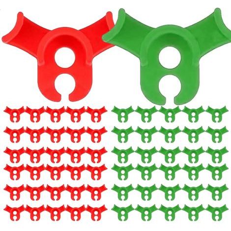 CCYKXA 60 Plant Clips – Durable 90° Plastic Clips for Low Stress Training, Stem Growth Control, Versatile Accessories, Ideal for Garden, Greenhouse and Grow (1/4)