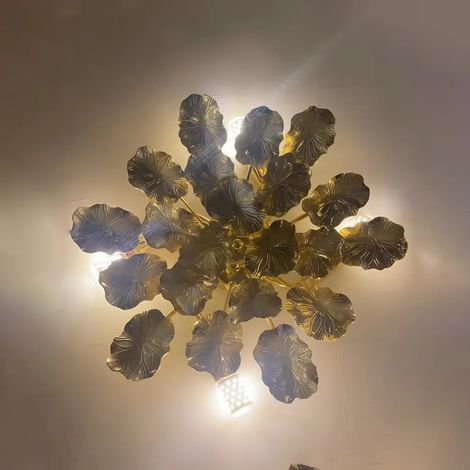 Lustre Margherita l'intérieur 9X40cm 3XG9 Doré Acrylique
