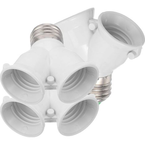 Adaptateur Convertisseur de Douille de Y pour Ampoules E27, Matériau Ignifuge Cuivre et Pbt, Éclairage Large, Pack de 3 Pièces pour Toutes Tensions (1/5)
