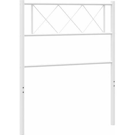 Maison Exclusive - Ersatz-Kopfteil Metall Weiß 75 cm
