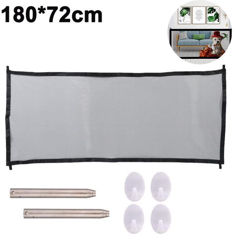 1 Barrière de sécurité, maille pliable, fibre de verre, portable, intérieur extérieur, bébé chien (1/5)