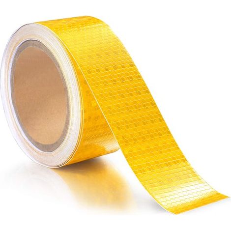 Cinta reflectante, 10005cm, Cinta reflectante, PVC, Naranja, Adhesivo reflectante, Impermeable, Tiras reflectantes, escaleras, rampas y andamios (1/5)