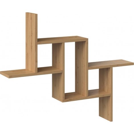 HILLY - Modern wall shelf - Dimensions: 85x15x73.5 cm - Wall storage unit (1/4)