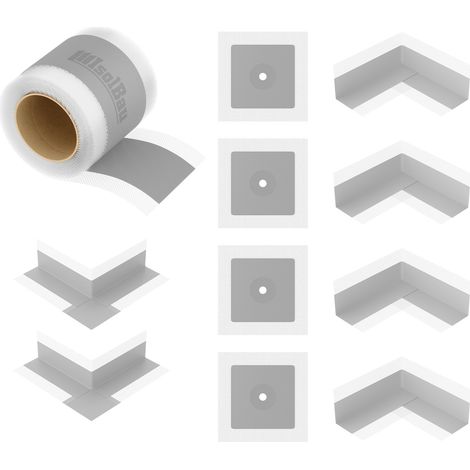 Isolbau Bandset Dichtset Dichtband 10m Bad Dusche Innenecke Dichtmanschetten (1/5)