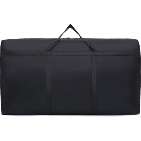 90L Grands Sacs de Rangement Étanche Noir, Sac de Rangement Pliable pour Vêtements, Voyager ou Déménager (Noir) (1/5)
