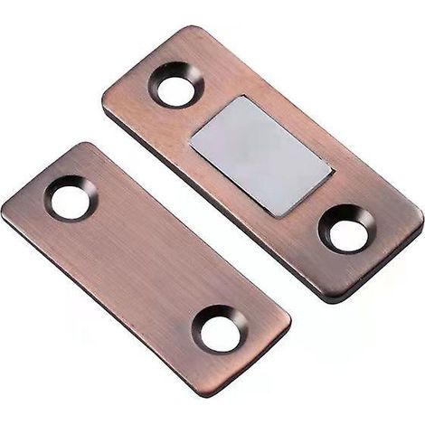 Lot de 5 Aimants de Porte Ultra-Plats, Fermeture Magnétique pour Placard, Tiroir, Adhésif Autocollant, Loquet de Meuble, Fixation pour Balcon
