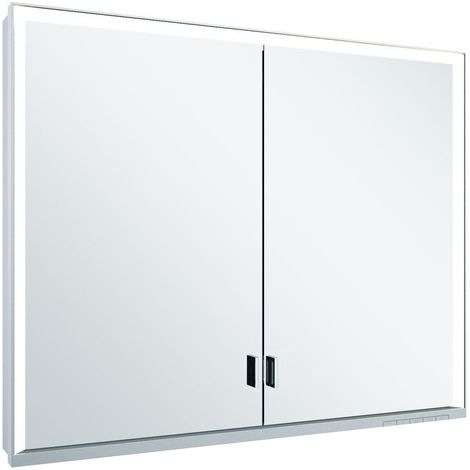 KEUCO Royal Lumos Spiegelschrank Wandvorbau 2-türig, lange Tür,
