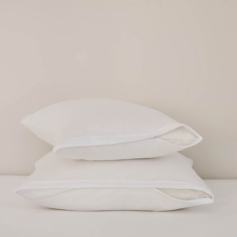 Lot de 2 protège oreillers Jersey de coton - 50/70 - DUNLOPILLO