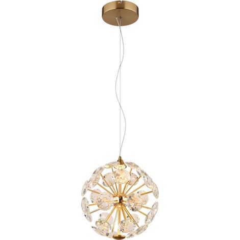 Globo - lampada a sospensione - VIRINA - oro - vetro - Ø 28cm - (1/3)