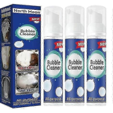 25-26 3 pièces Nettoyant moussant puissant en spray pour cuisine, élimination des graisses et saletés, 100 ml (PrettyJ) (1/4)
