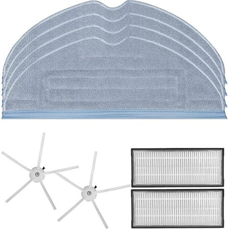 Accessoires pour robot aspirateur Roborock S7 S7 Plus S7+ S7 Maxv Ultra T7S T7S Plus, pièces de rechange avec brosse principale, chiffons de nettoyage, filtres Hepa, brosse latérale,