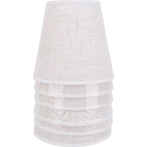 6 pièces lin Mini abat-jour E14 abat-jour pour Table applique murale lustre lampadaire C (1/2)