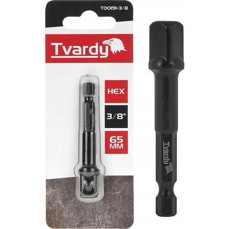 Adattatore esagonale a impatto 3/8" 65mm rigido (1/5)