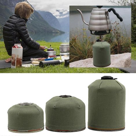 Housse de protection plate pour cartouche de gaz de camping (grand format) - 110/450/230 g (1/4)