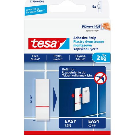 Tesa Montageleisten FÜR Fliesen 2 kg (1/5)