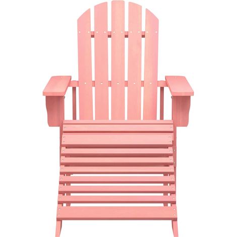 Maison Exclusive - Adirondack-Gartenstuhl mit Fußteil Massivholz (1/5)