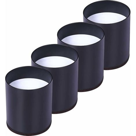 Rehausseur Pieds de Lit Lot de 4 Acier Carbone, Risers de Meubles Ajoutent Hauteur de 5CM, Supportent 10000 lbs, Rehausseurs de Table, Chaise ou Canapé, Gain d’Espace pour Bureau et Bedding(le noir), (1/5)