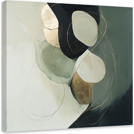 Wandbild Abstrakte grüne Farbspritzer 50x50 cm (1/5)