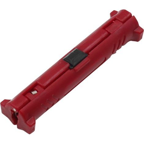 Stylo dénudeur de fil électrique multifonction, pince extraction câble coaxial rotatif, rouge, 1 pièce (1/5)