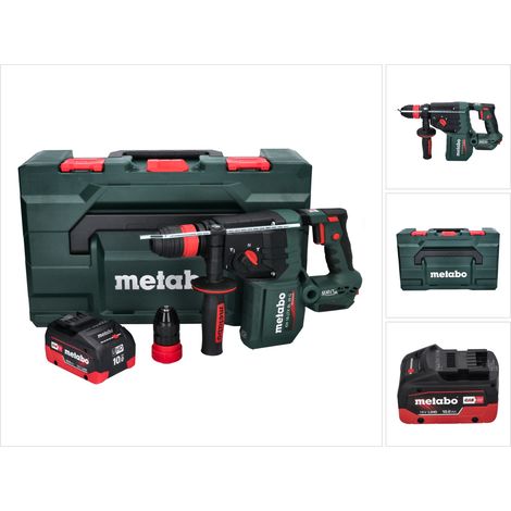 Metabo KH 18 LTX BL 28 Q Akku Bohrhammer 18 V 3 J SDS plus Brushless + 1x Akku 10,0 Ah + metaBOX - ohne Ladegerät (1/5)
