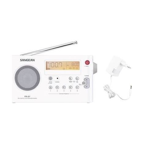 Sangean PR-D7 Radio portatile FM, AM Bianco (1/2)