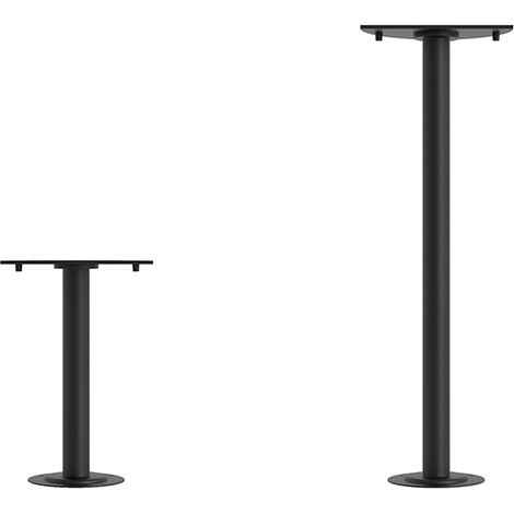 Clos Base Mini Suelo 30cm Nero Opaco - Applique LED 8W/16W per esterni IP65 IK08 con tecnologia CCT Switch 3000K/4000K/5000K - Beneito & Faure
