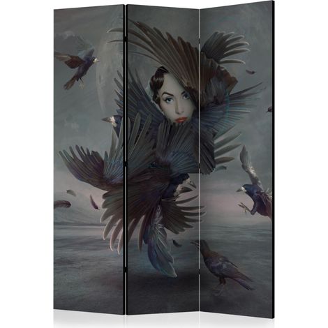 Paravento - Covered in feathers [Room Dividers] - 135x172 (1/4)