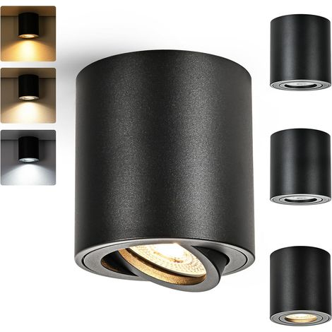 Lot de 4 Spot Plafond, Aluminium, Dimmable 3CCT, LED GU10 5W, Orientable 30°, Intérieur (1/5)