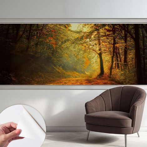 Carta da parati autoadesiva - impermeabile - murale da parete - decorazione murale - Paesaggio autunnale 250x104 cm (1/5)