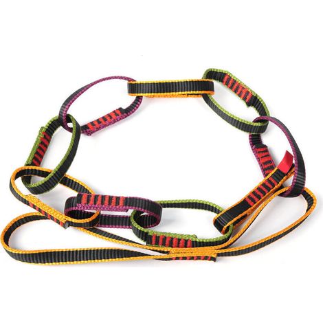 quipement d'escalade en Nylon pour l'extérieur, anneau de formation de descente, corde de chane en marguerite, ancre personnelle