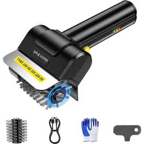 Brosse pour grils électriques rechargeable, grattoir pour barbecue pour un nettoyage sans effort, idéal pour les barbecues dans le jardin et le camping (1/5)
