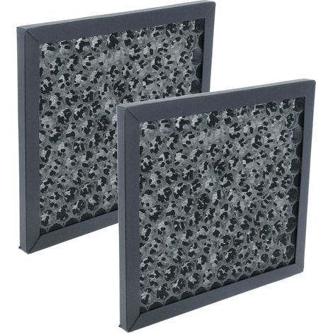 vhbw 2x Aktivkohlefilter kompatibel mit One Life X Luftreiniger - Luftfilter Schwarz