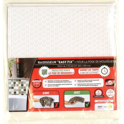 MAT INTER - Pack de 5 supports adhésif pour la pose de mosaïques (1/2)