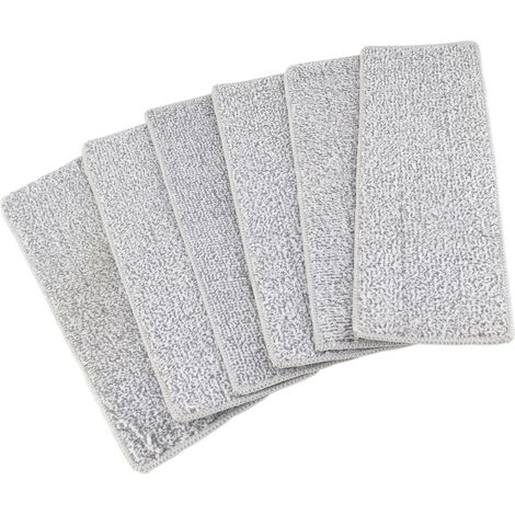 Serpillère Microfibre Lavable à Main 6 Pièces - Nettoyage Sec et Humide pour Sols Carrelés - Bleu (1/5)