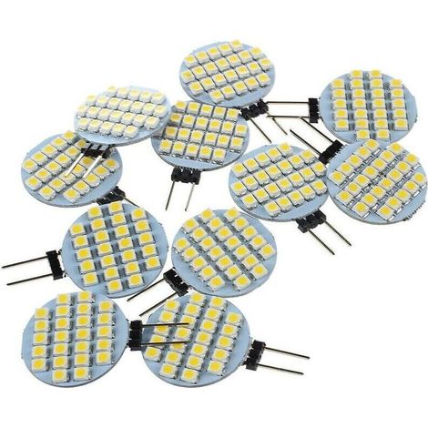 10x G4 SMD 24 LED-Schranklampe für Boote, Wohnmobile und Autos, 12V, warmweißes Licht (1/5)